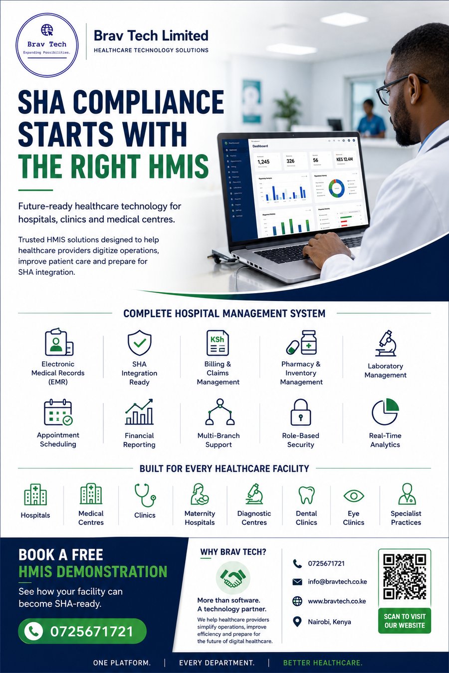 SHA Compliance Starts With The Right HMIS — Brav Tech flyer